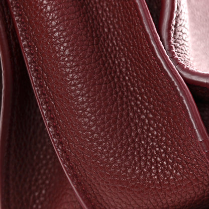 Saint Laurent Grained Calfskin Small Supple Sac De Jour Dark Pallisandre 16 of 16