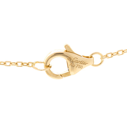 Cartier 18K Yellow Gold Diamond Lapis Lazuli XS Amulette de Cartier Pendant Necklace 4 of 4
