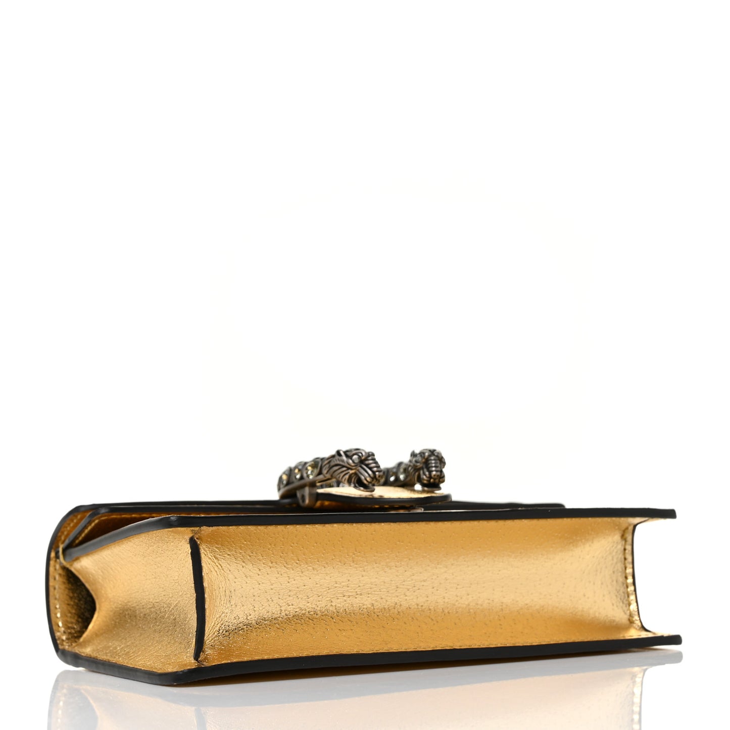 Metallic Calfskin Super Mini Dionysus Shoulder Bag Gold