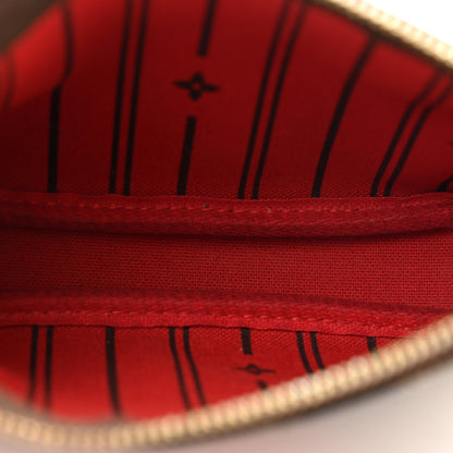 Louis Vuitton Damier Ebene Complice Trunks and Bags Mini Pochette Accessories Red 5 of 9