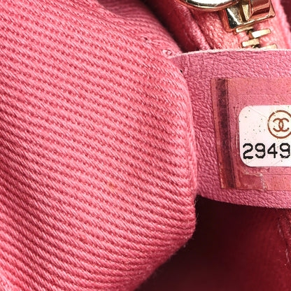 Chanel Caviar Chevron Quilted Small Coco Handle Flap Pink 7 of 10