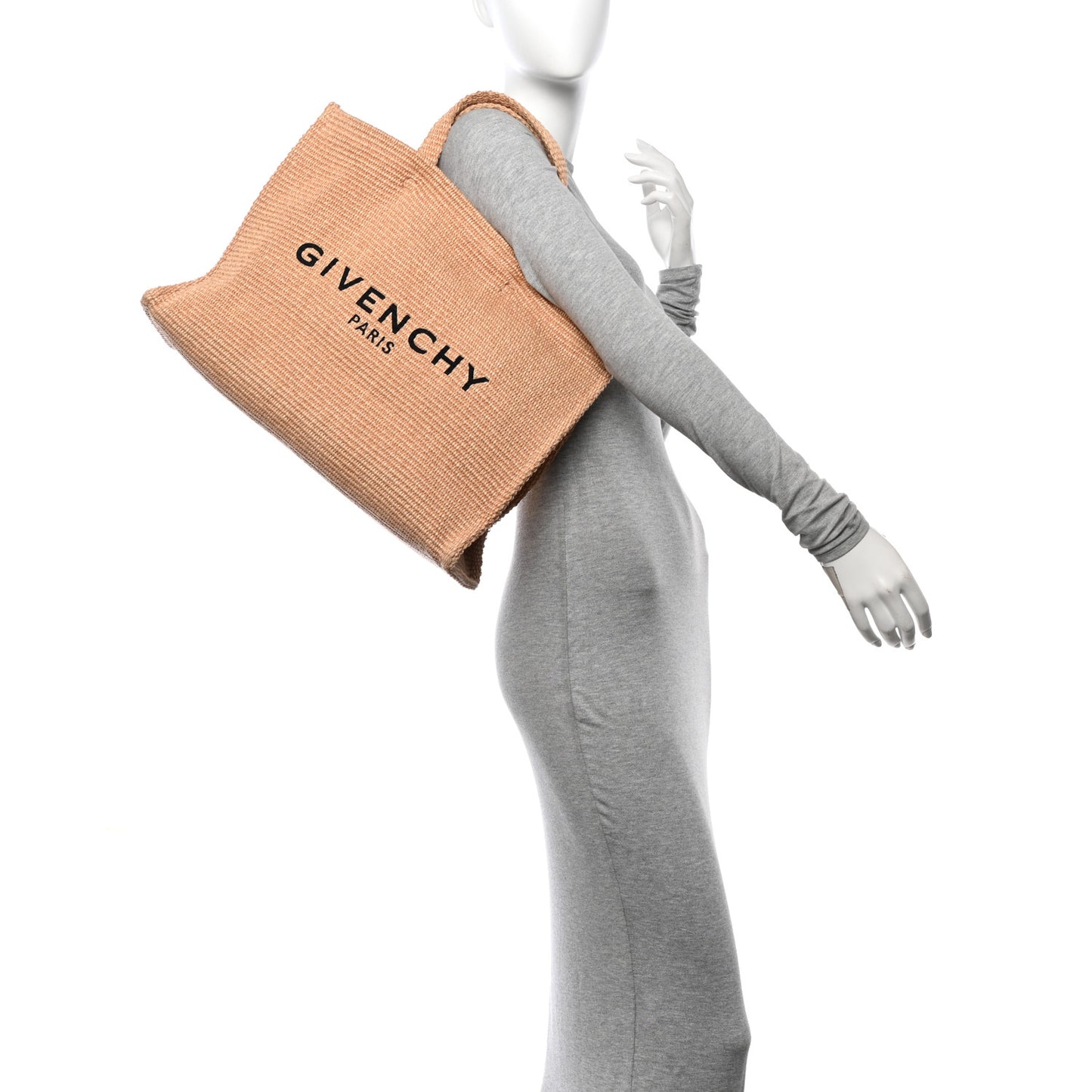 Raffia Large G Shopping Tote Natural