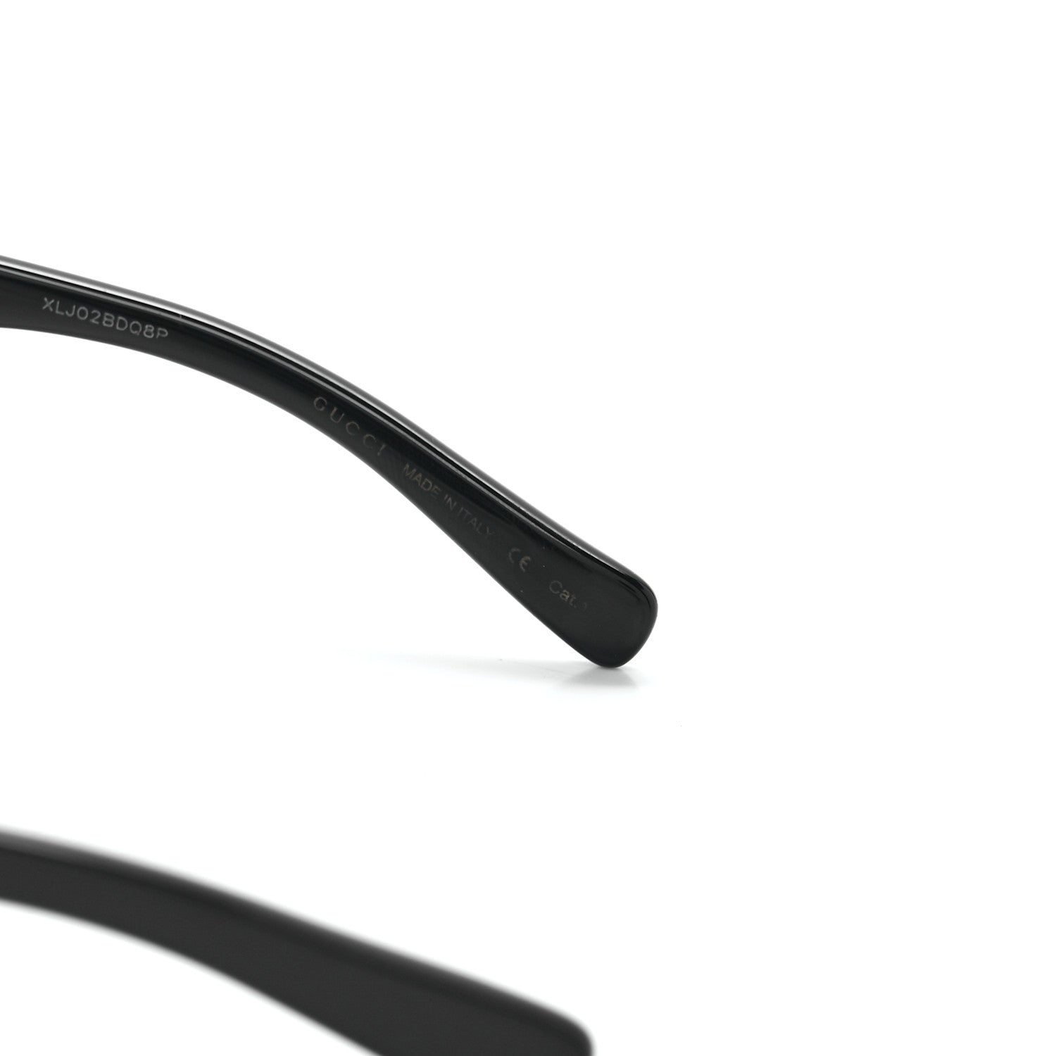 Gucci Acetate Shield GG0900S Sunglasses Black Transparent 6 of 8