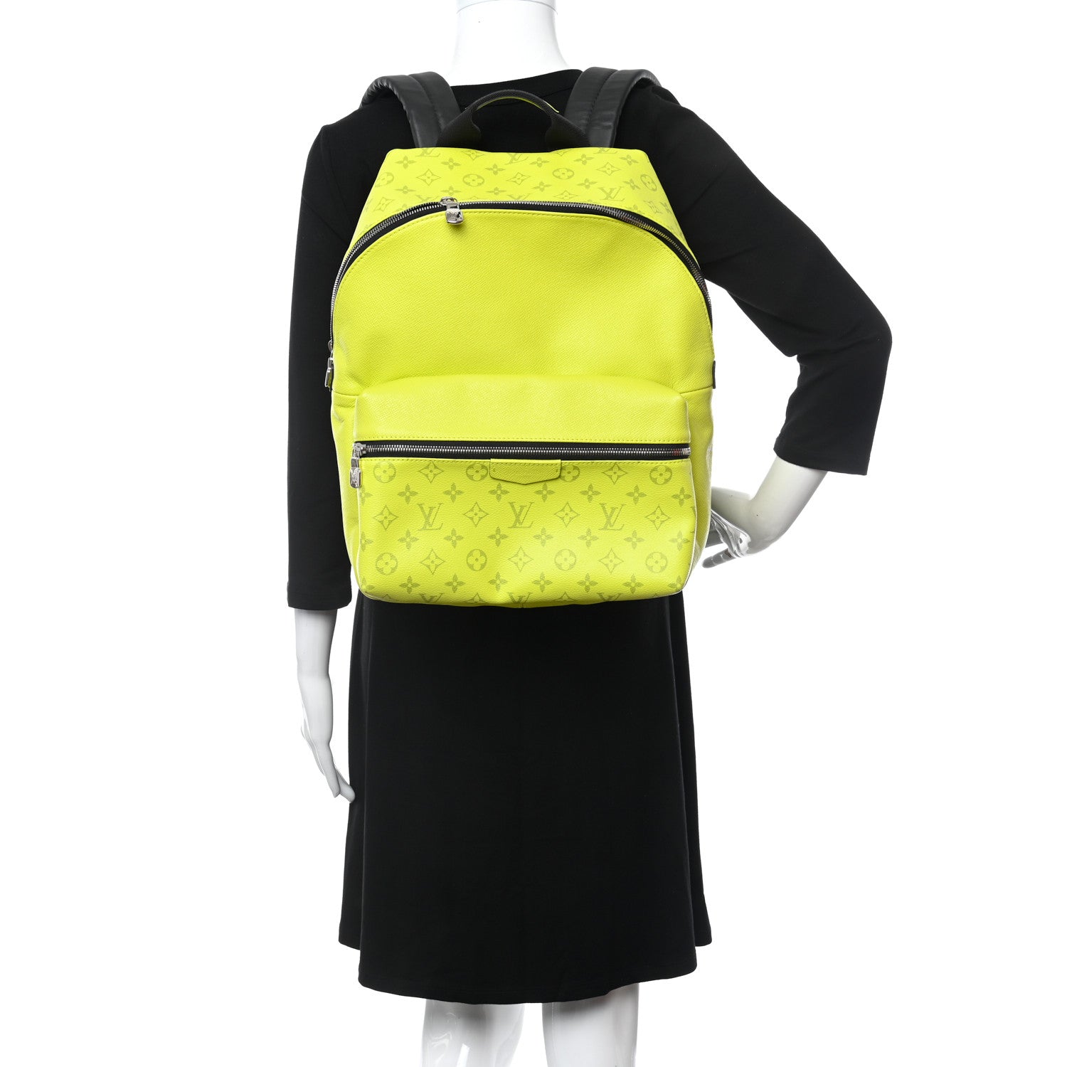 Louis Vuitton Taiga Monogram Discovery Backpack PM Yellow 2 of 8