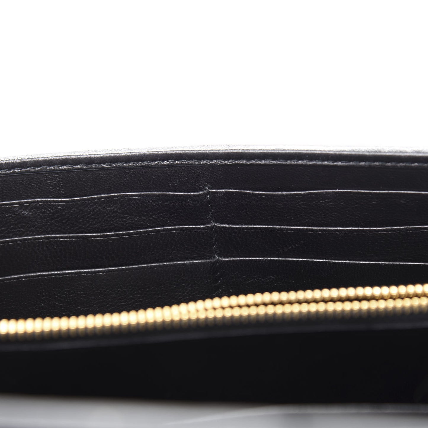 Nappa Matelasse Flap Wallet Black