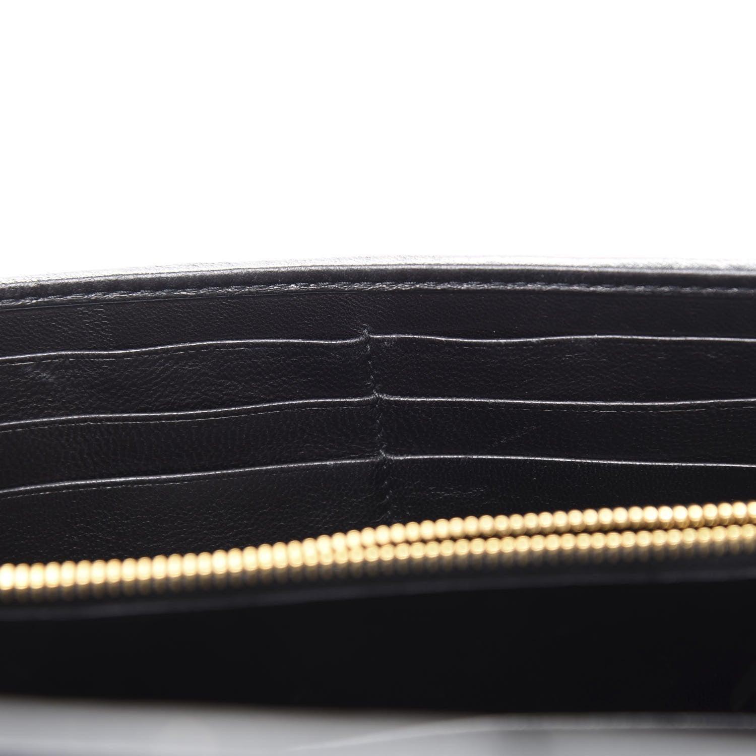 Miu Miu Nappa Matelasse Flap Wallet Black 11 of 13