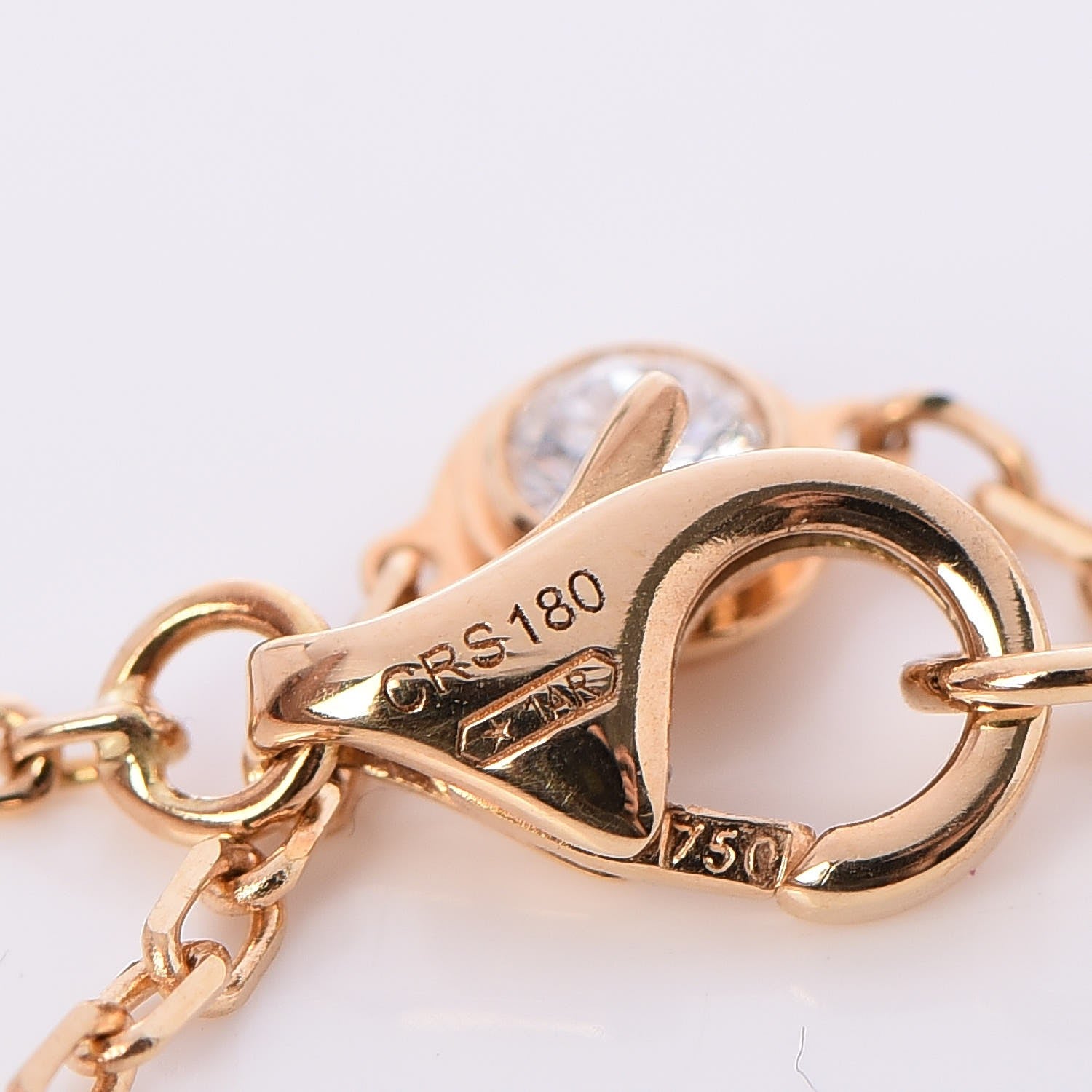 Cartier 18K Yellow Gold Diamond SM D'Amour Bracelet 5 of 7