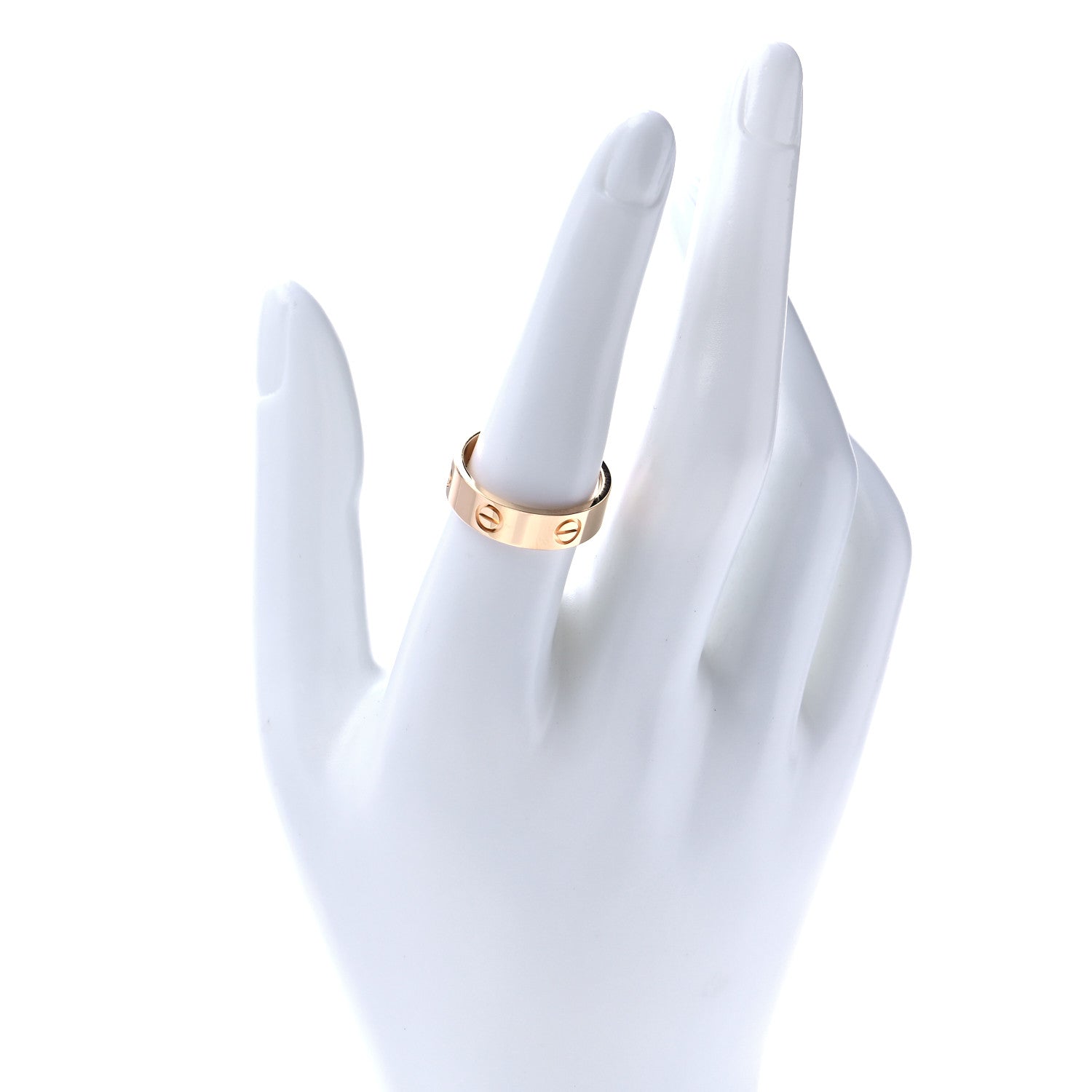 Cartier 18K Yellow Gold 5.5mm LOVE Ring 56 7.5 2 of 7