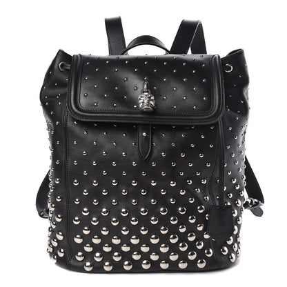 Alexander McQueen Calfskin Studded Padlock Backpack Black 1 of 11