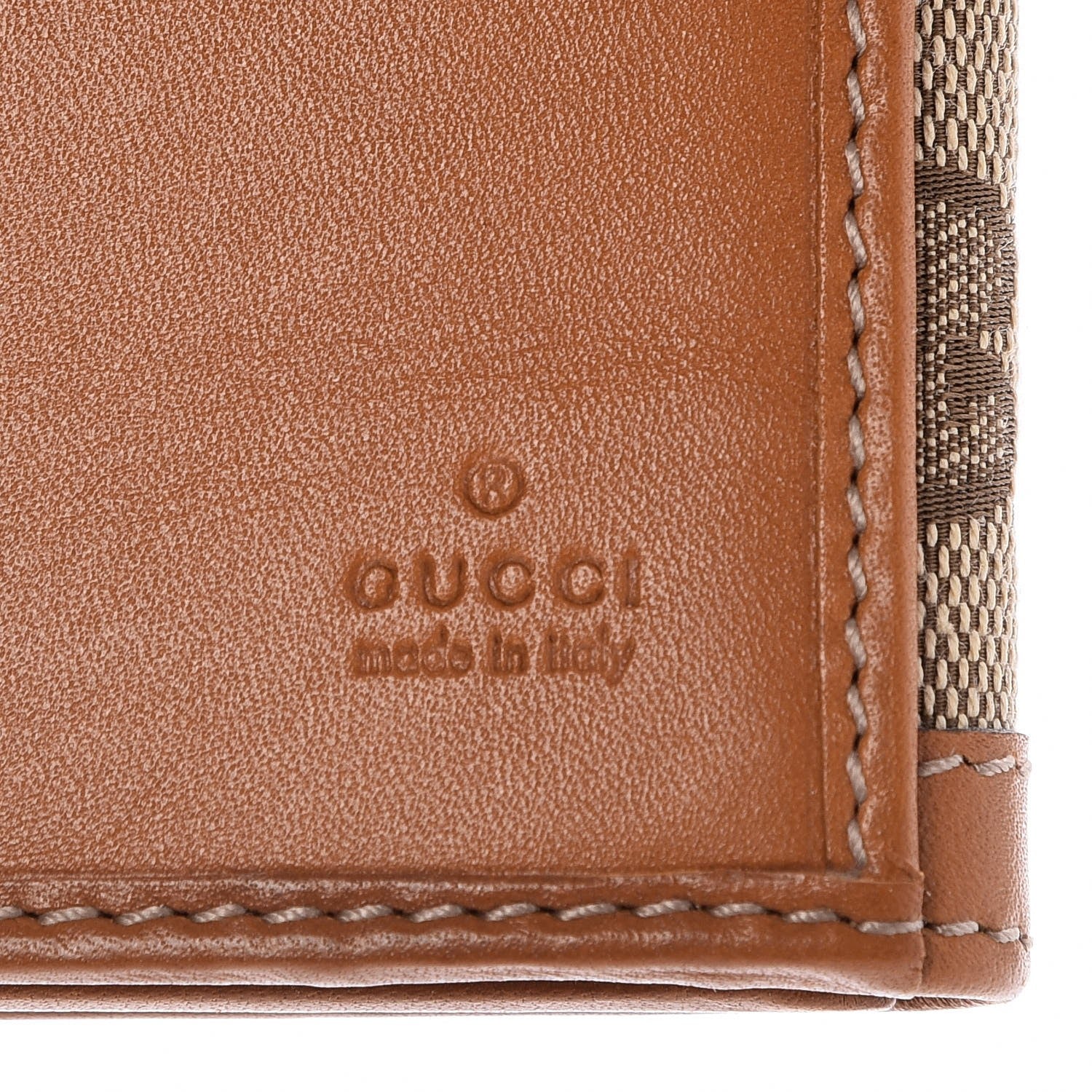 Gucci Monogram Vintage Web Continental Wallet Tobacco 6 of 8