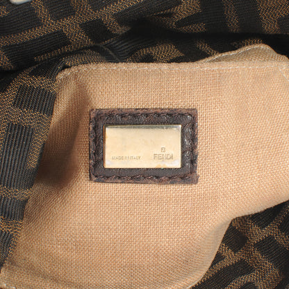 Fendi Zucca Nappa Nuvolata Vitello Tortuga Spy Pouch Bag Tobacco Moro 7 of 11
