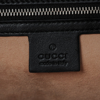 Gucci Calfskin Web Garden Collection Embroidered Medium Dionysus Hobo Black 6 of 7