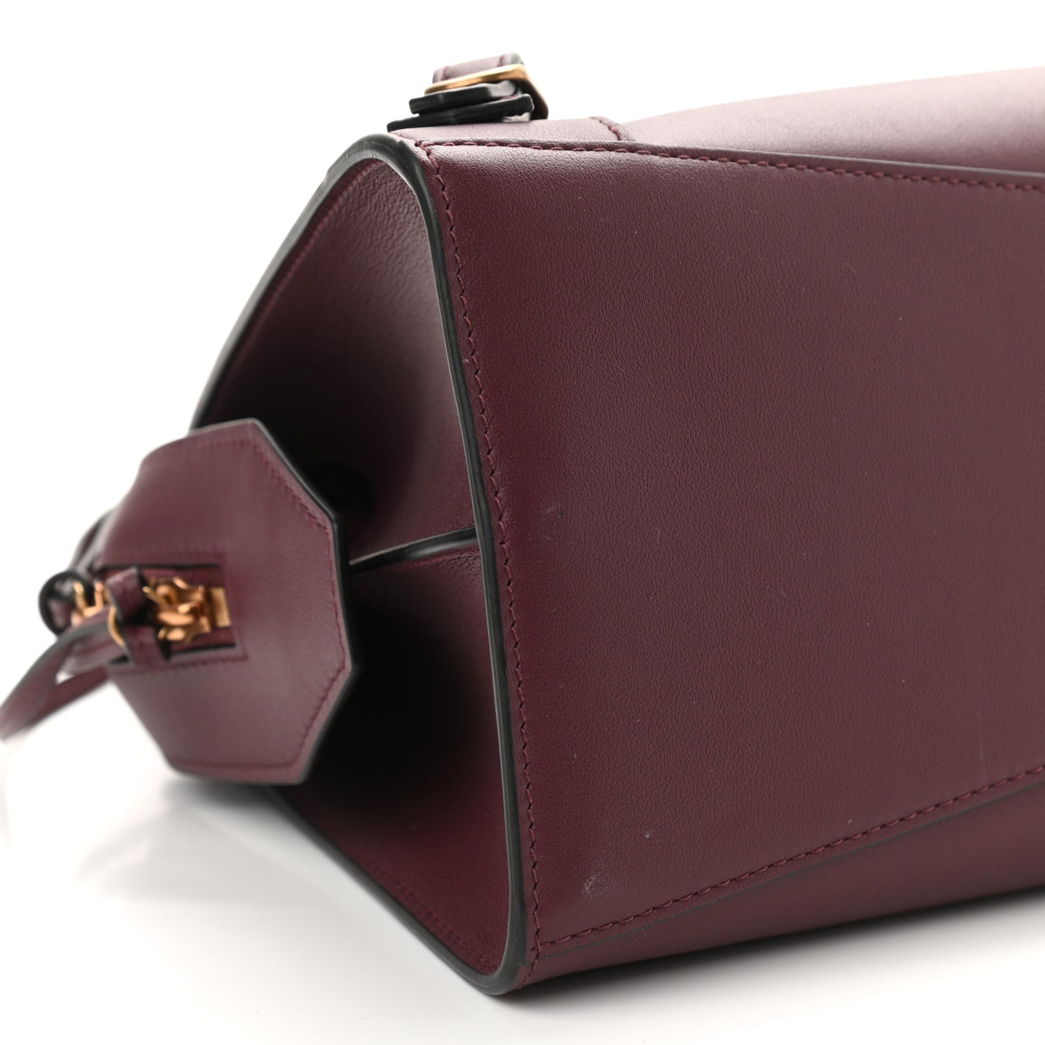 Balenciaga Smooth Calfskin Brass Hardware Neo Classic S City Burgundy 8 of 9