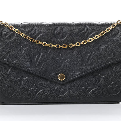 Louis Vuitton Empreinte Pochette Felicie Chain Wallet Black 11 of 19