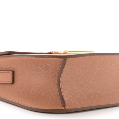 Tom Ford Grained Calfskin Mini T Clasp Tara Crossbody Bag Brown 8 of 9