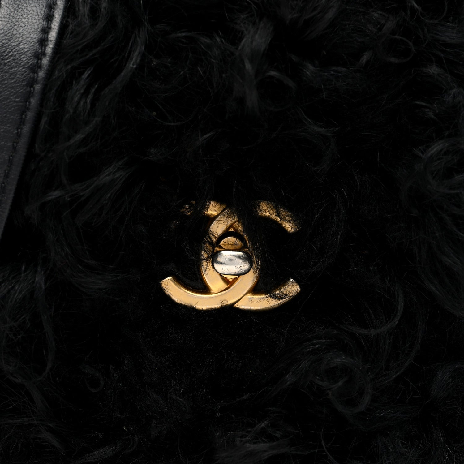 Chanel Fantasy Fur CC Mini Flap Bag Black 8 of 10