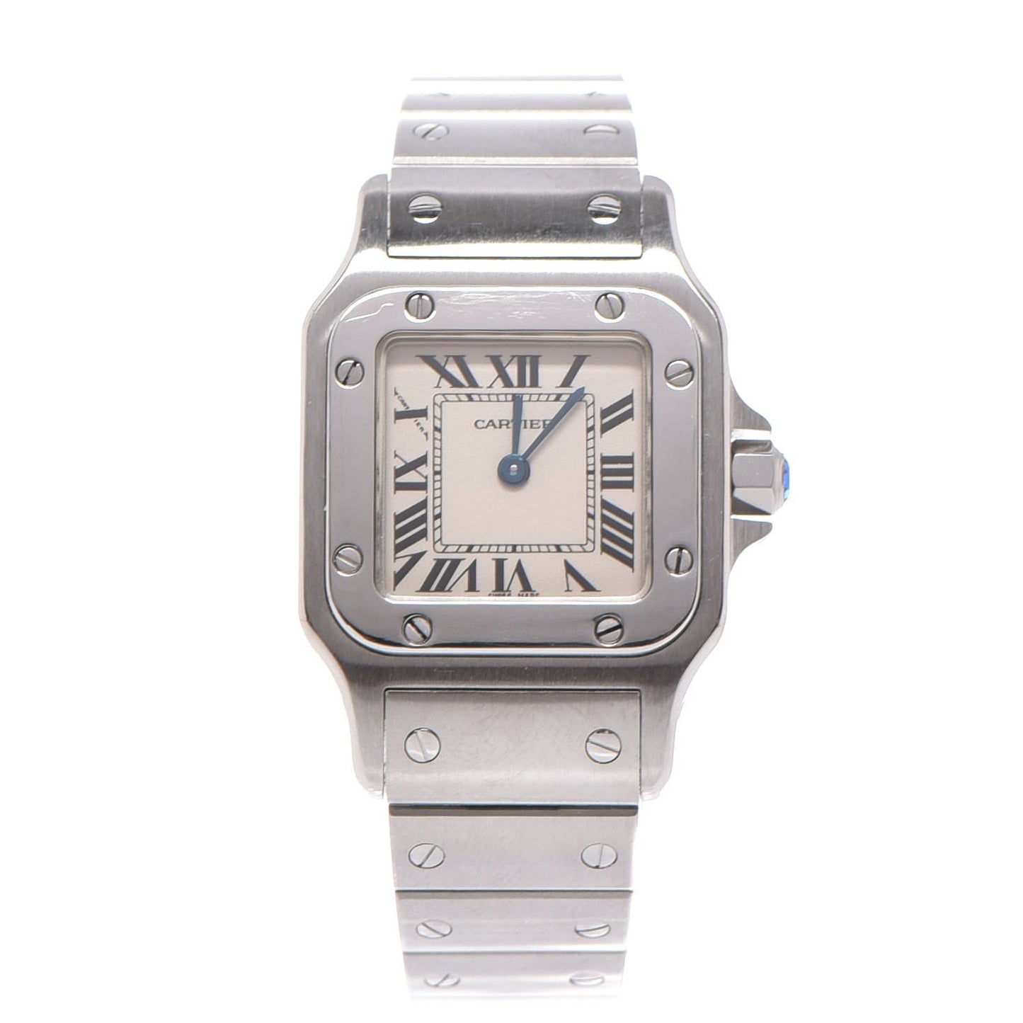 Stainless Steel 24mm Santos de Galbee Quartz Watch