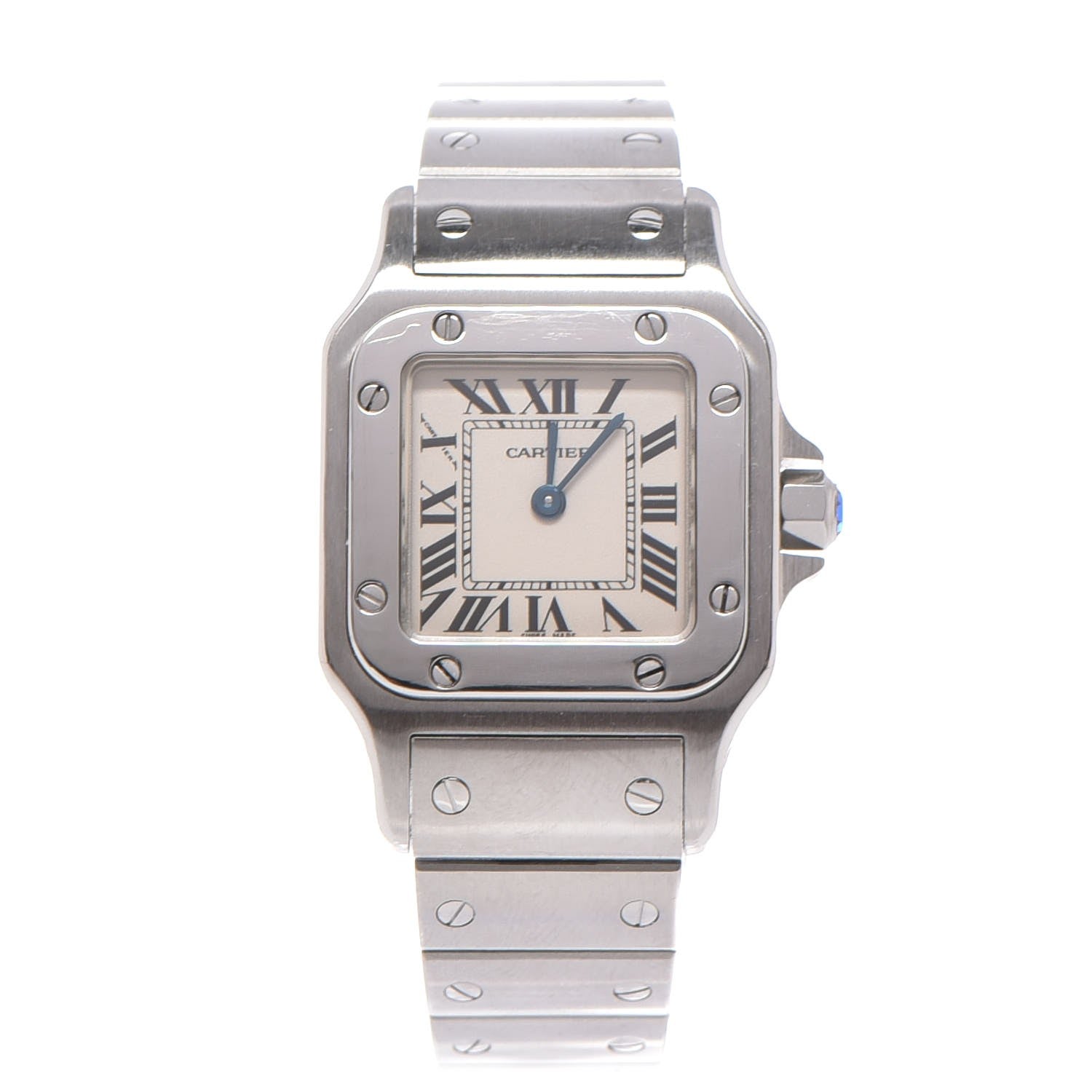 Cartier Stainless Steel 24mm Santos de Galbee Quartz Watch 1 of 8
