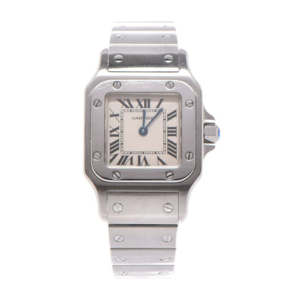 Cartier Stainless Steel 24mm Santos de Galbee Quartz Watch 1 of 8