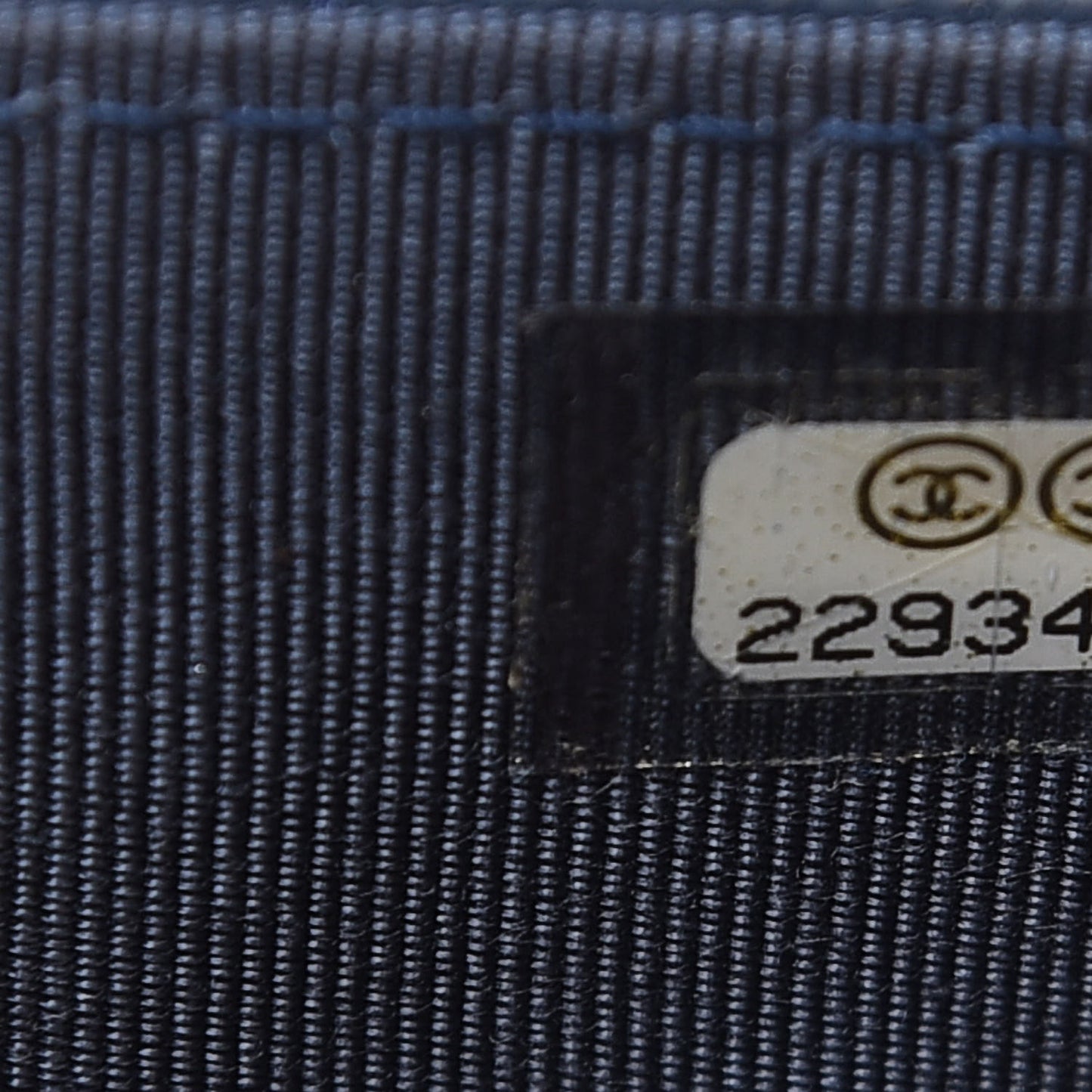 Caviar Quilted Flap Card Holder Navy Blue