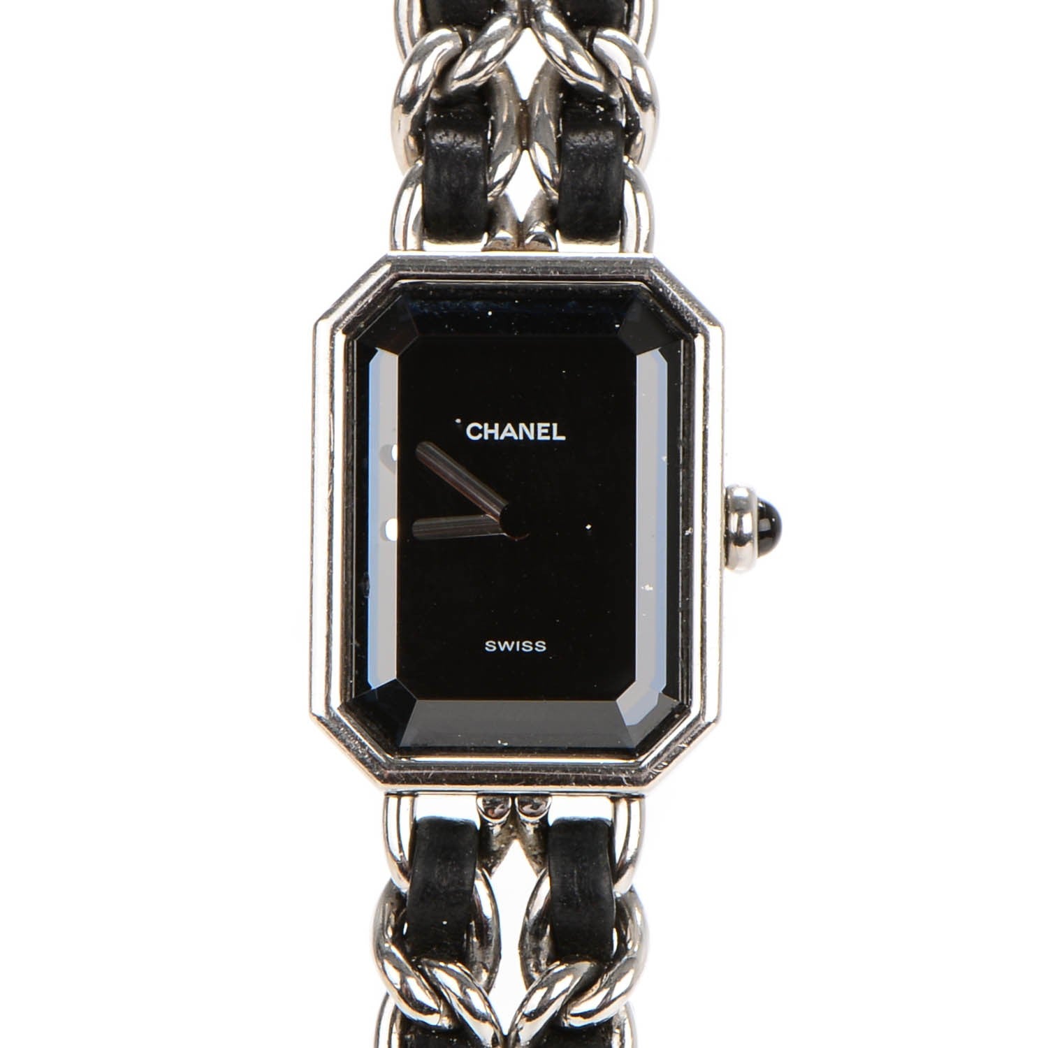 Chanel Stainless Steel Lambskin 20mm Chain Premiere Quartz Watch S 1 of 8