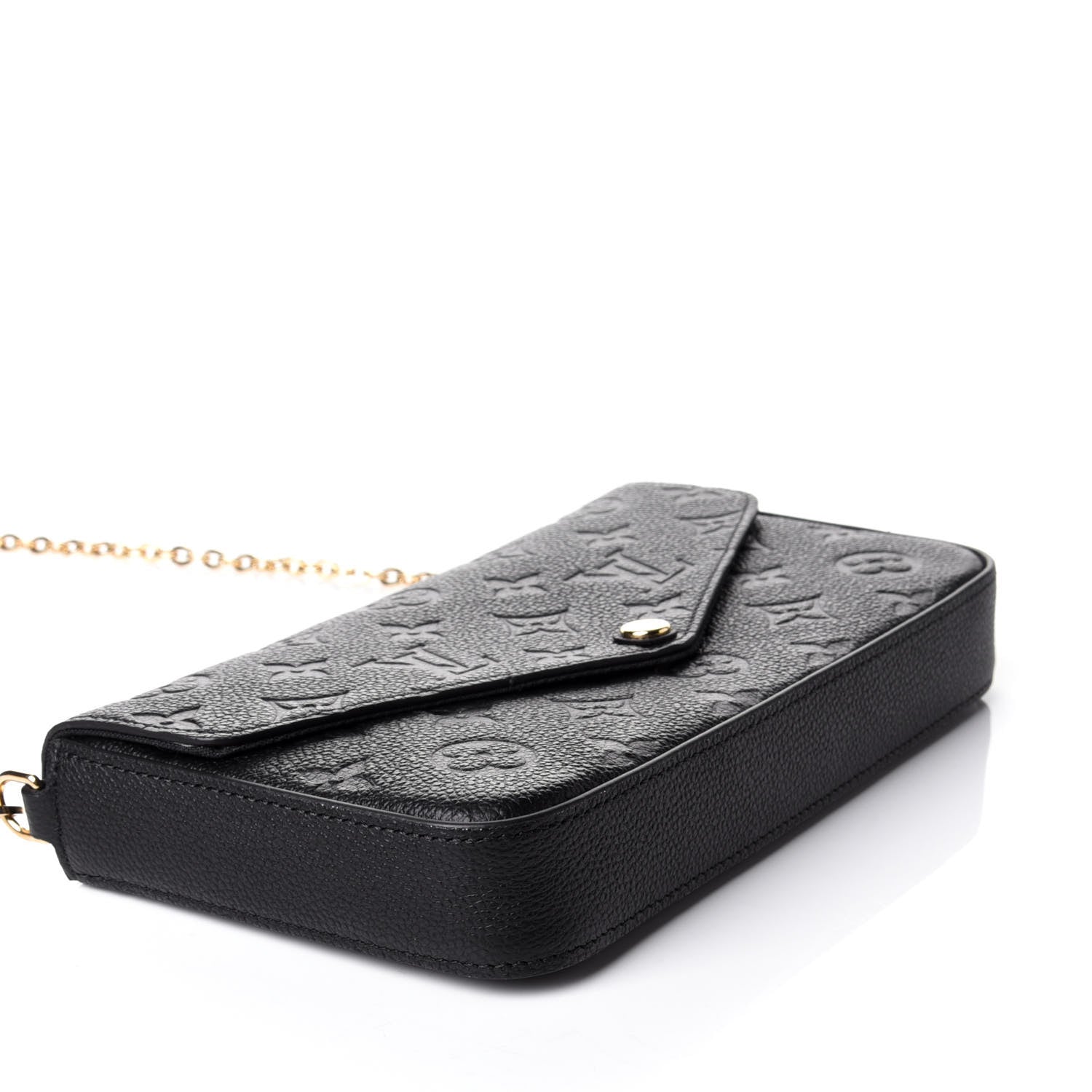 Louis Vuitton Empreinte Pochette Felicie Chain Wallet Black 3 of 5