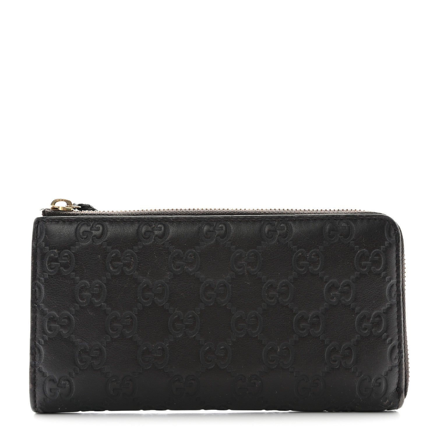 Gucci Guccissima Vitello Tender Donna Long Wallet Testa di Moro 1 of 13