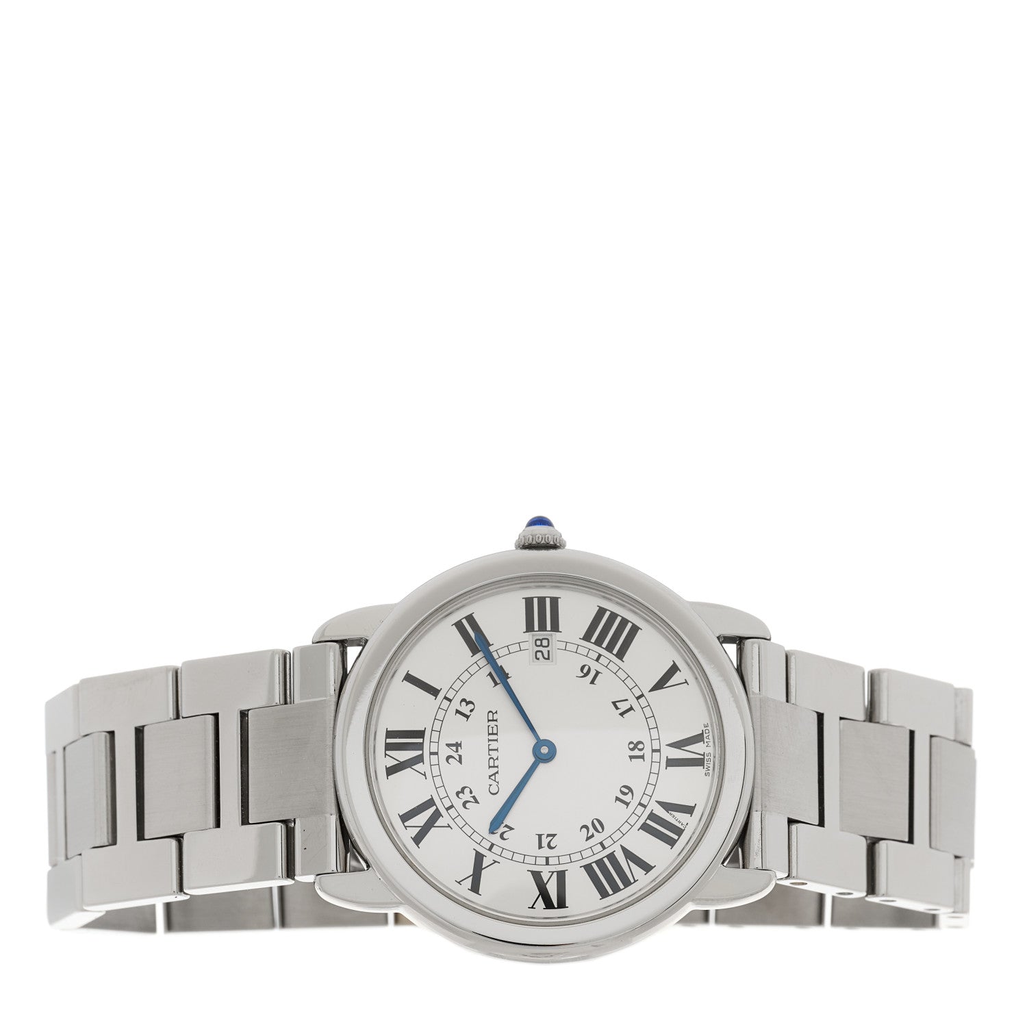Cartier Stainless Steel 36mm Ronde Solo Quartz Watch 2 of 4