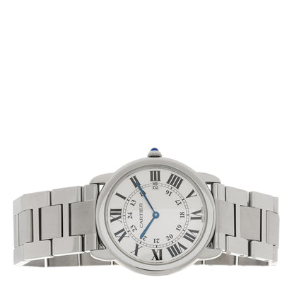 Cartier Stainless Steel 36mm Ronde Solo Quartz Watch 2 of 4