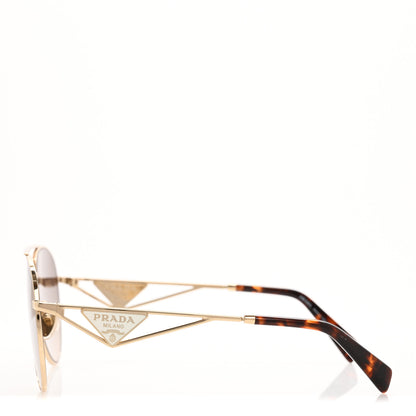 Prada Aviator Sunglasses SPR 73Z Gold Tortoise 3 of 7