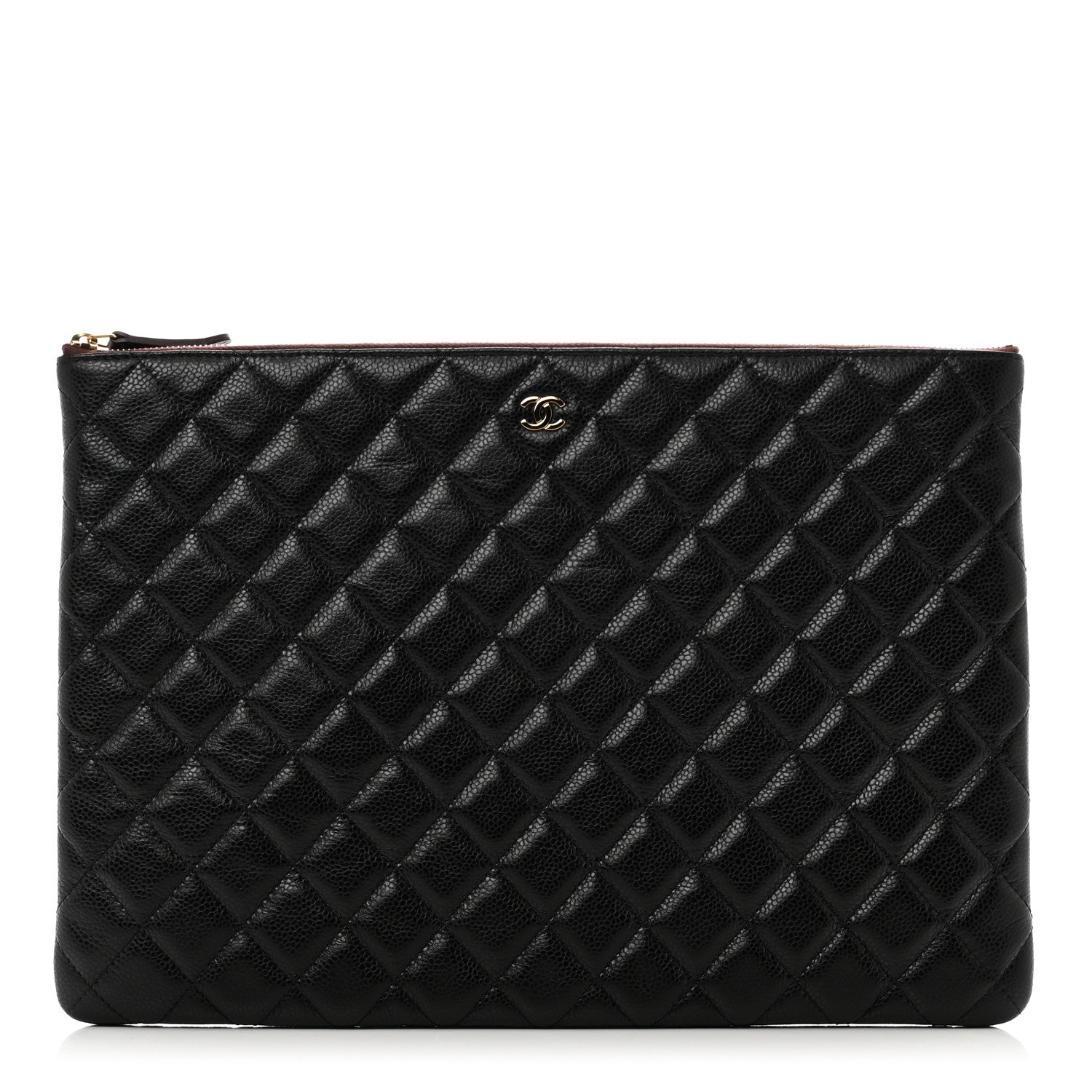 Chanel Caviar Quilted Large Cosmetic Case Black 1 of 8