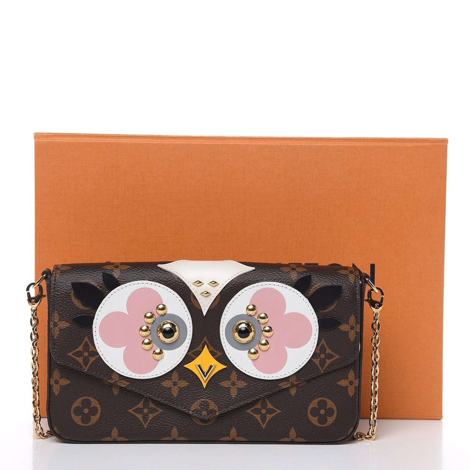 Louis Vuitton Monogram Lovely Birds Pochette Felicie Chain Wallet 10 of 10