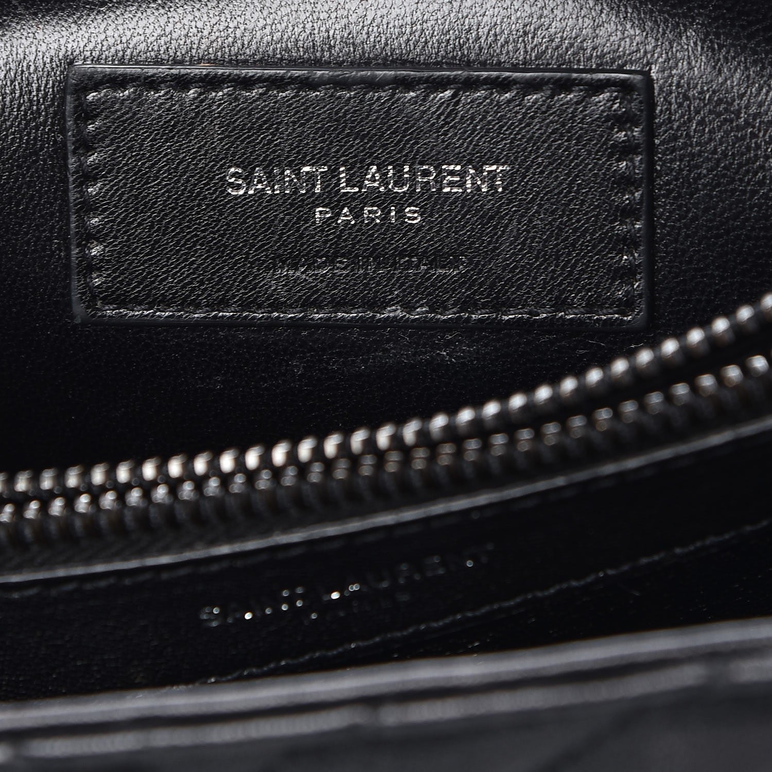 Saint Laurent Sheepskin Matelasse Chevron Monogram Large College Satchel Black 7 of 10