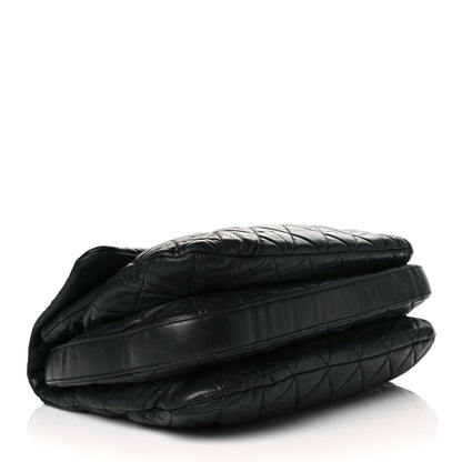 Chanel Lambskin Quilted Chanel 3 Maxi Flap Bag Black 4 of 14
