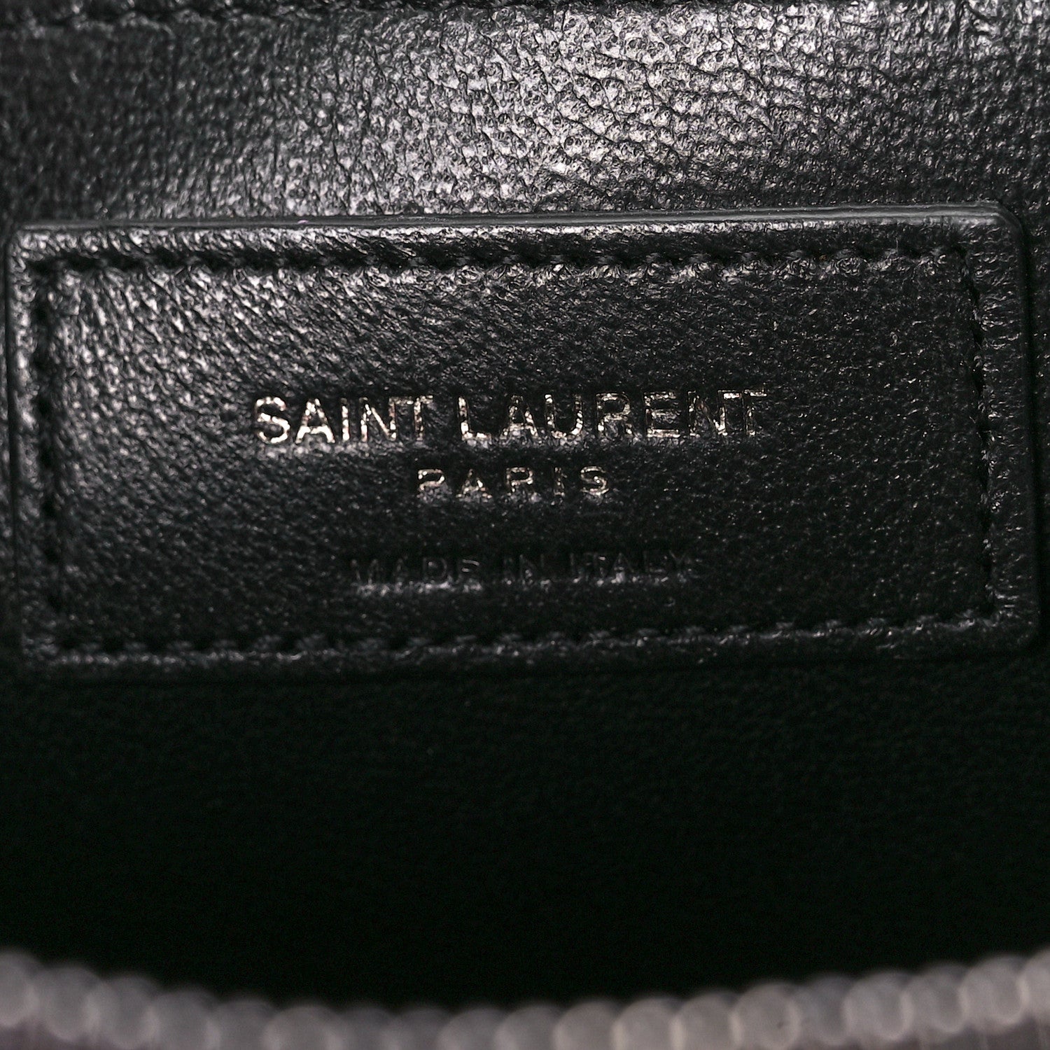 Saint Laurent Calfskin Heart Monogram Crossbody Black 6 of 12