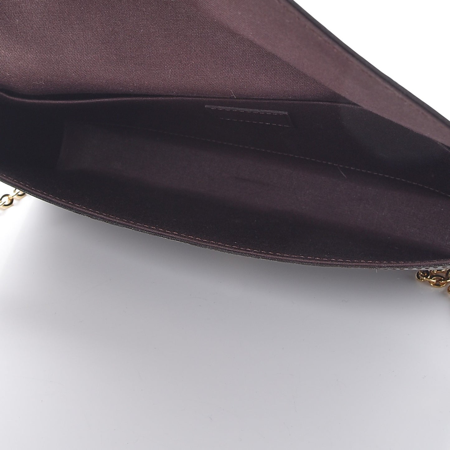 Vernis Pochette Felicie Chain Wallet Amarante