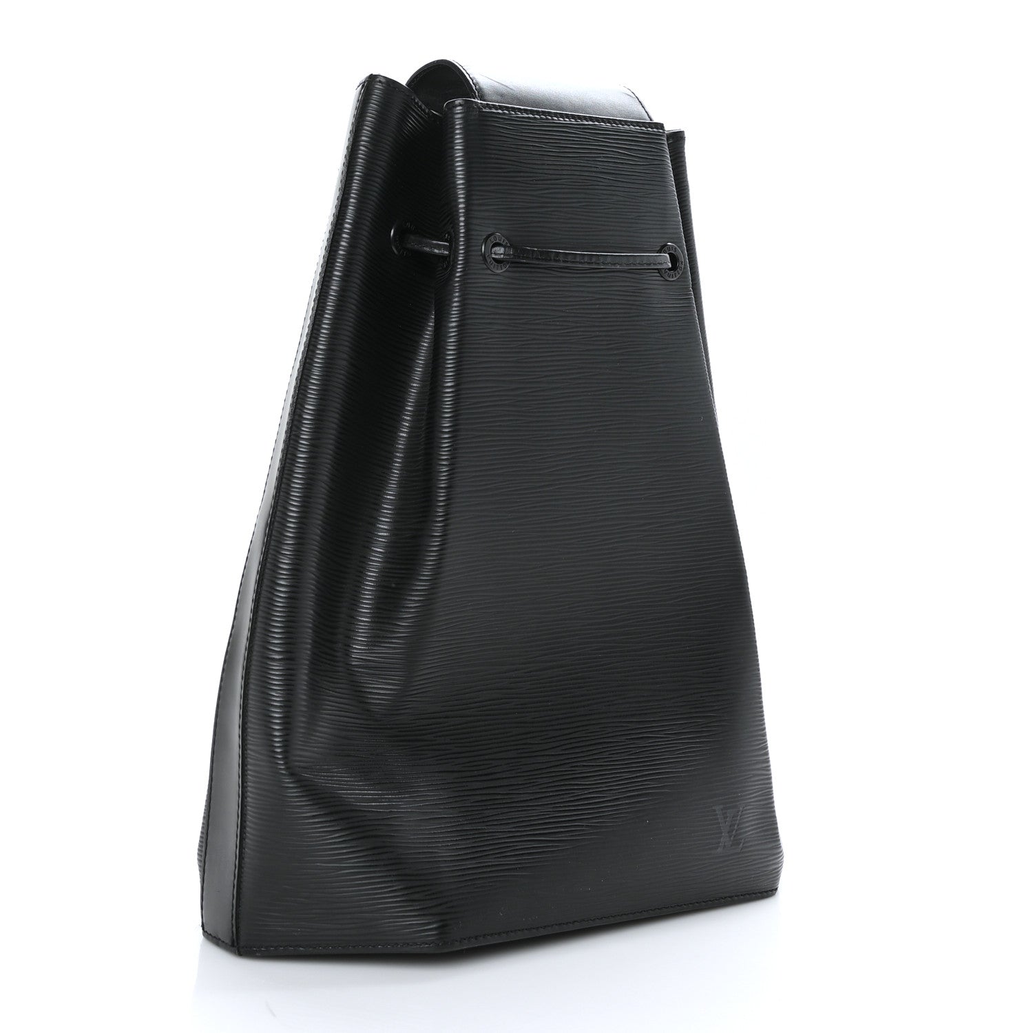 Louis Vuitton Epi Sac a Dos Drawstring Bag Black 3 of 9