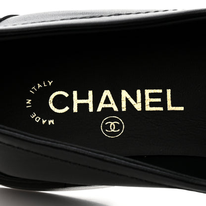 Chanel Lambskin Quilted CC Turnlock Loafers 40 Black 5 of 9