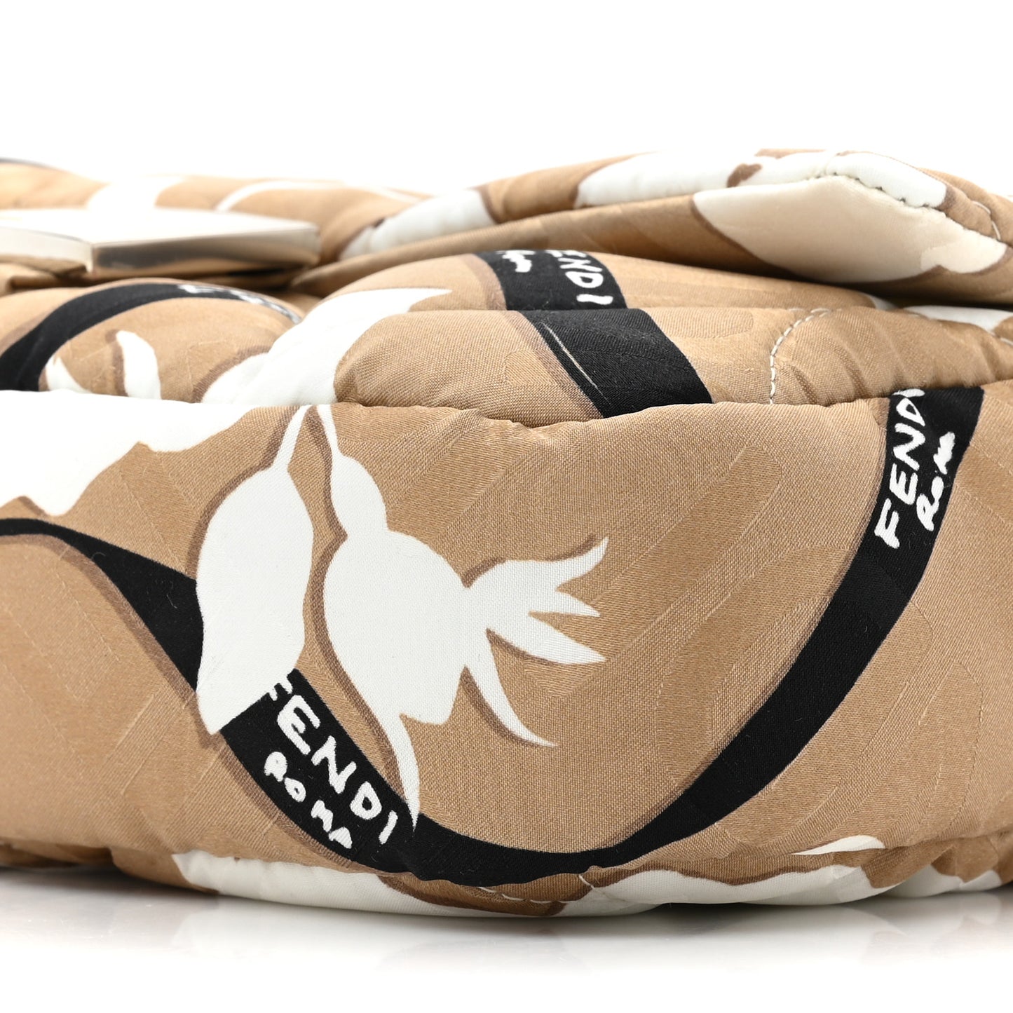Seta Logo Rosa Scarf Baguette Beige Amido White