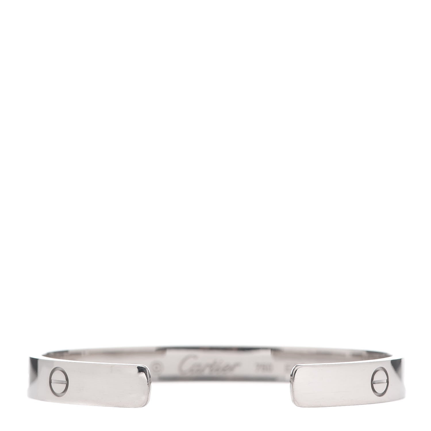 Cartier 18K White Gold LOVE Cuff Bracelet 16 3 of 4