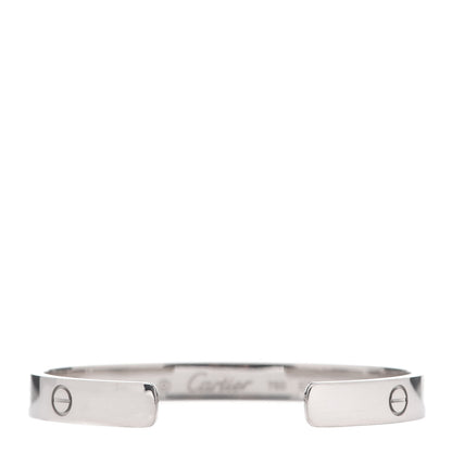 Cartier 18K White Gold LOVE Cuff Bracelet 16 3 of 4