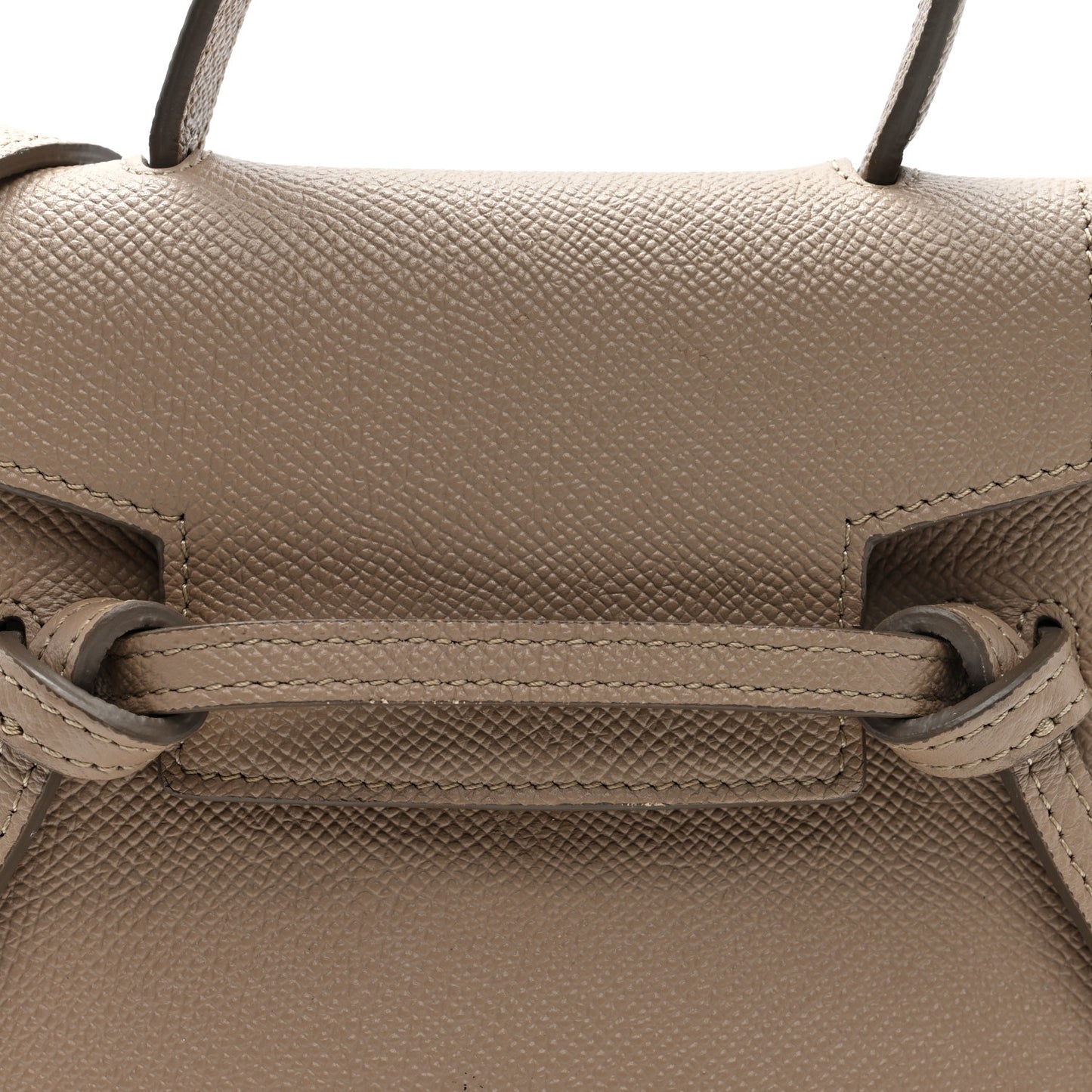 Grained Calfskin Pico Belt Bag Light Taupe