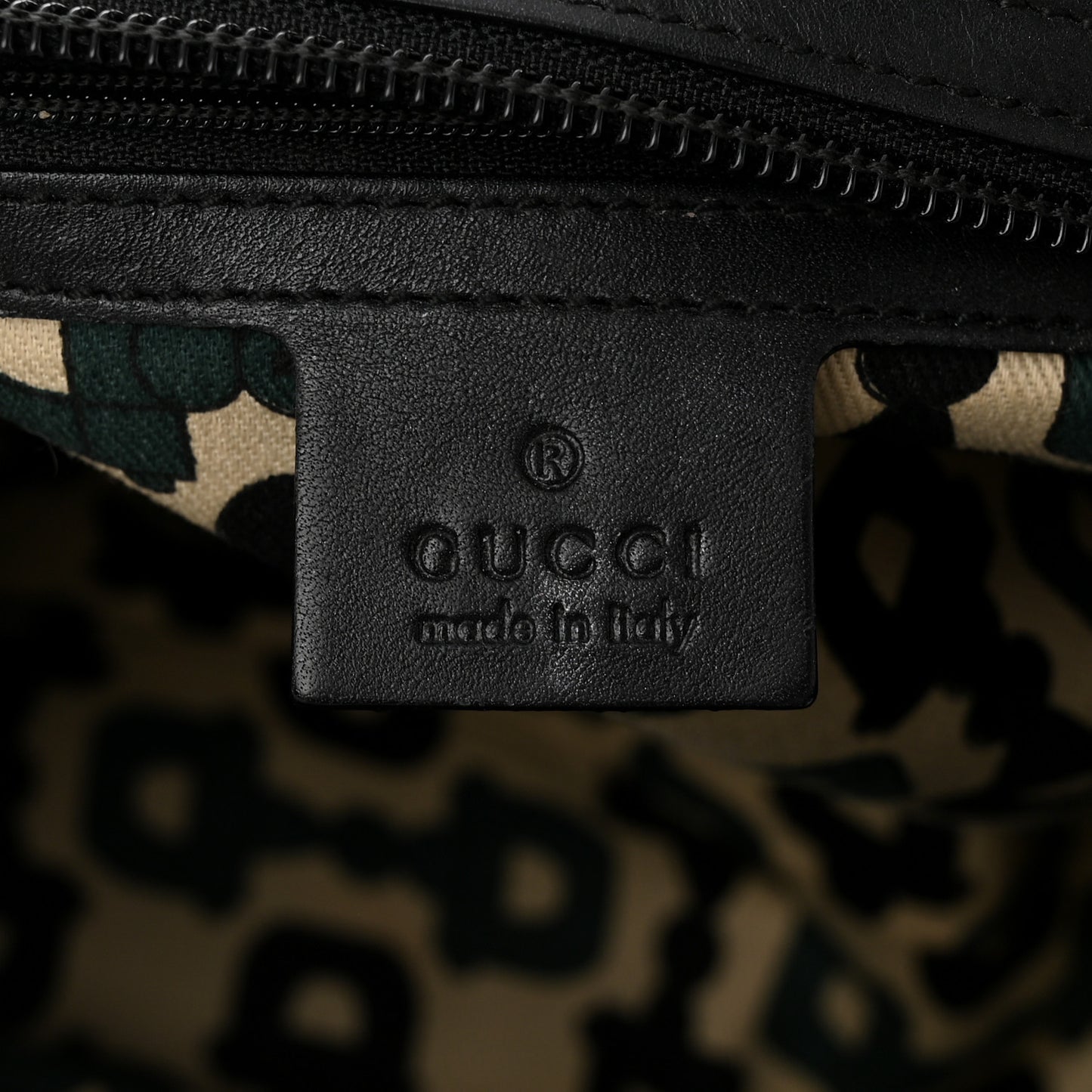 Guccissima Large Punch Tote Black