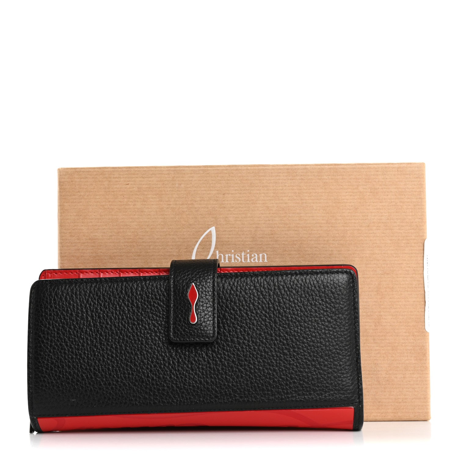 Christian Louboutin Calfskin Paloma Wallet Black 8 of 8
