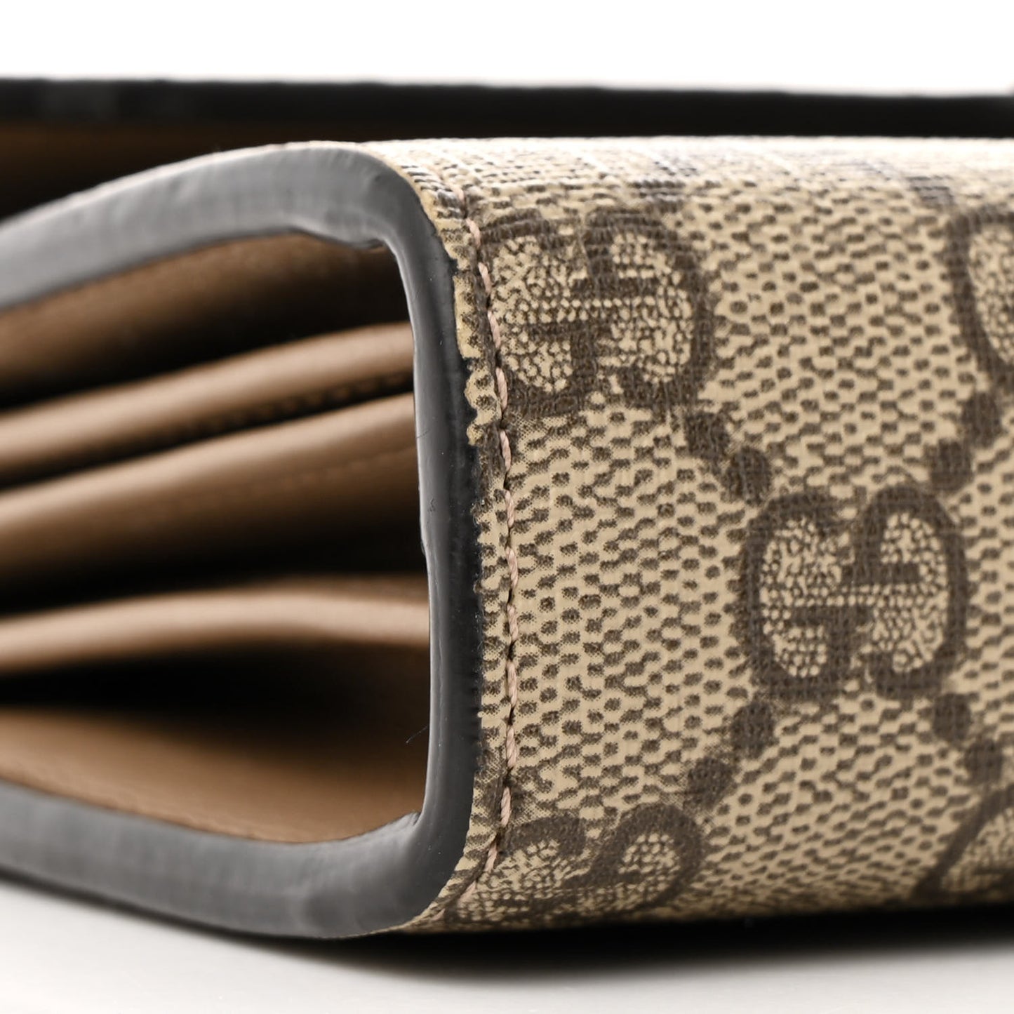 GG Supreme Monogram Mini Dionysus Chain Wallet Beige Taupe