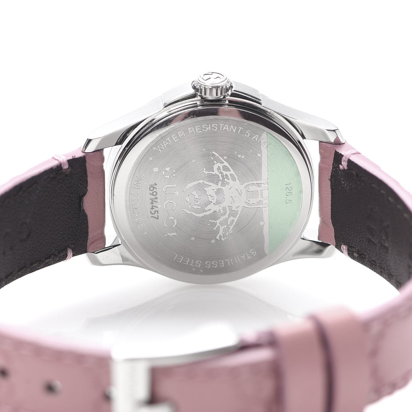 Stainless Steel Calfskin 27mm G-Timeless Quartz Watch Pink