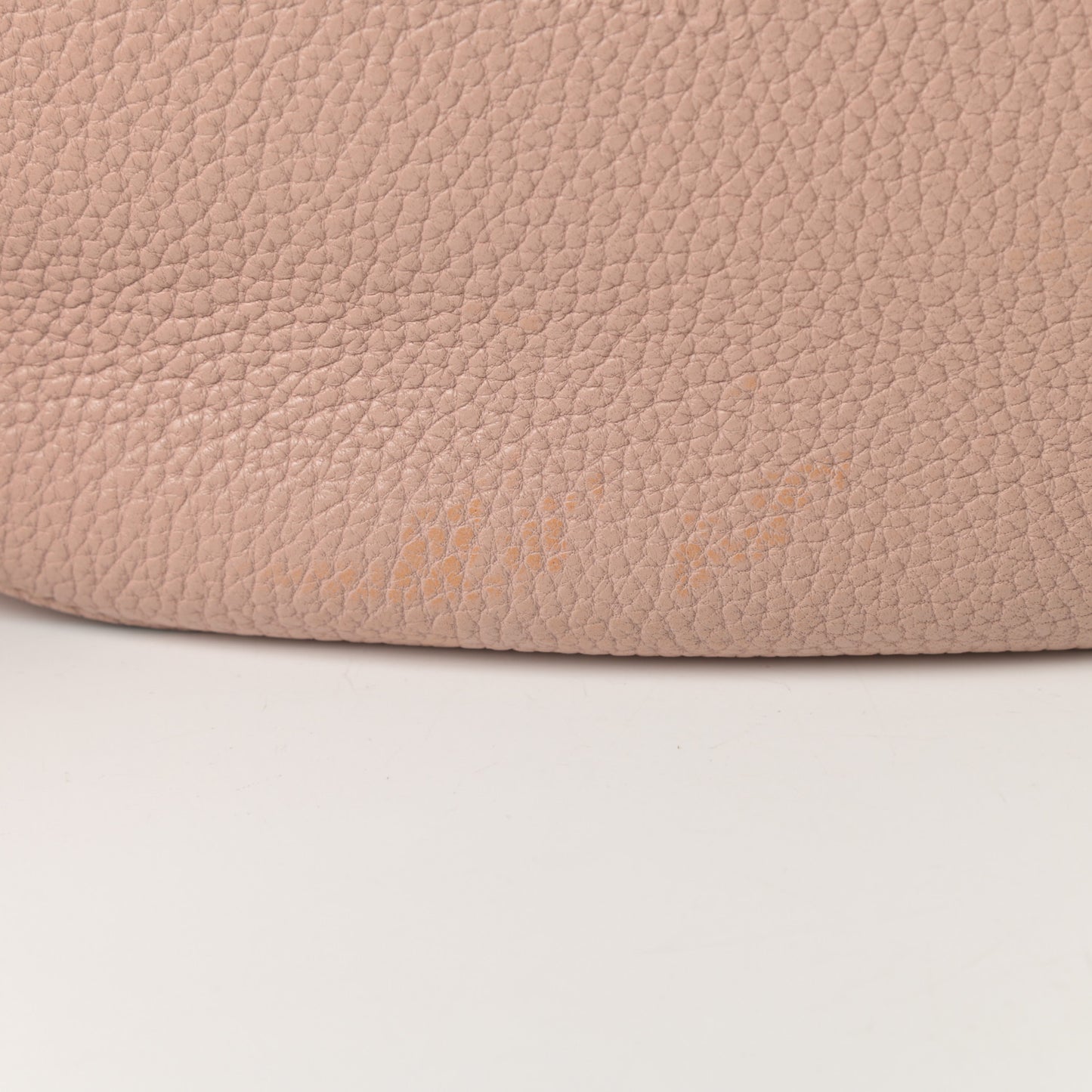 Grained Lambskin Drew Shoulder Bag Cement Pink