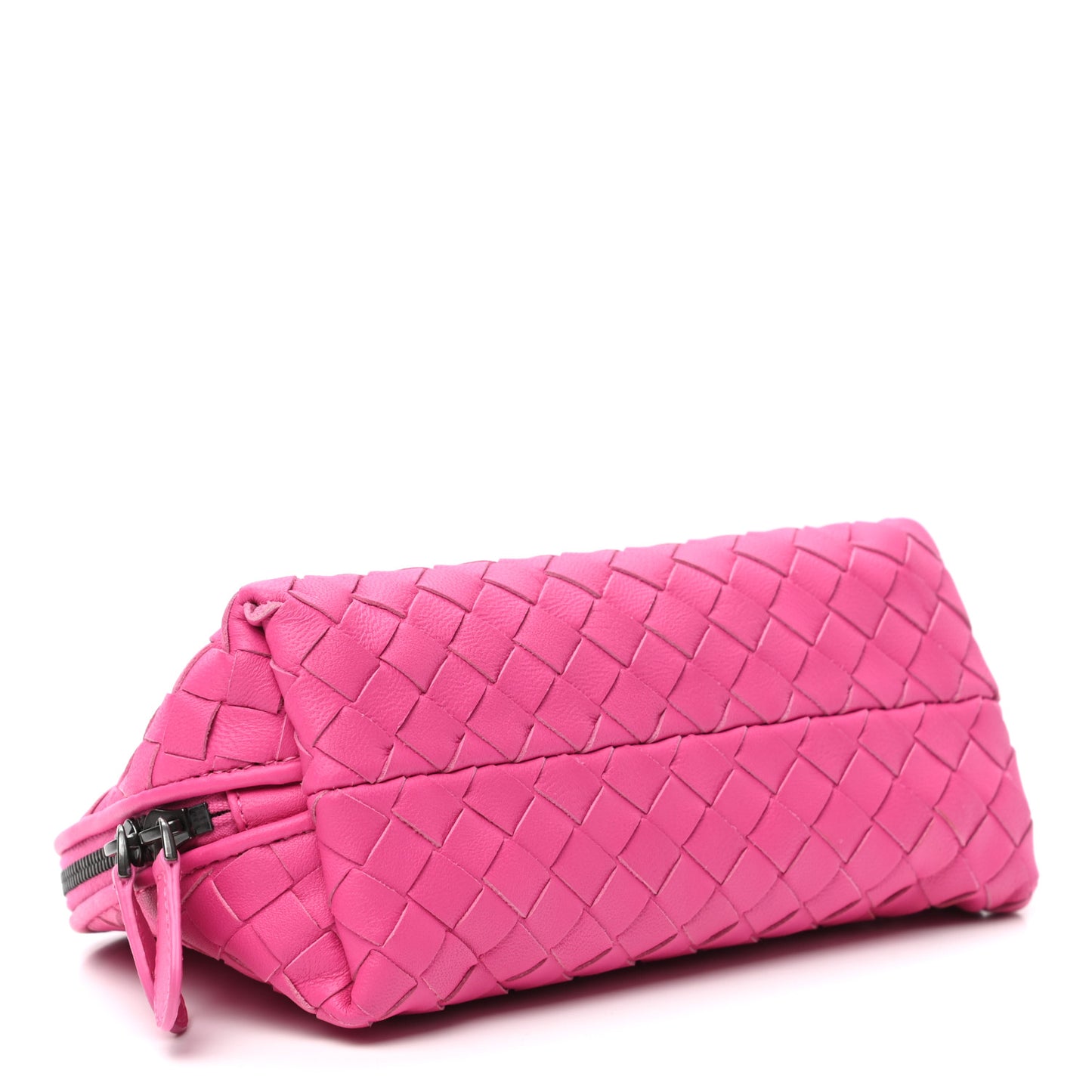 Nappa Intrecciato Cosmetic Pouch Rosa Shock