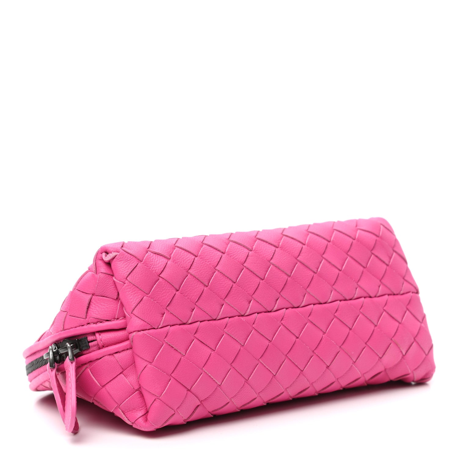 Bottega Veneta Nappa Intrecciato Cosmetic Pouch Rosa Shock 4 of 7