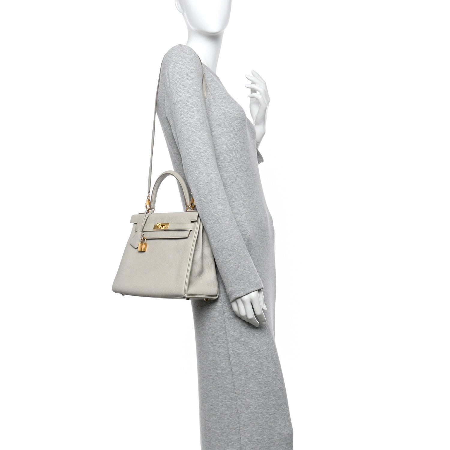 Hermes Togo Kelly Retourne 28 Beton 2 of 13